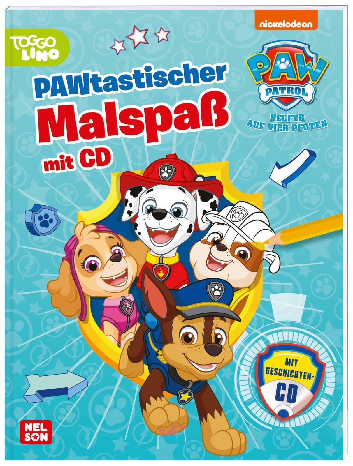 Thumbnail - Paw Patrol Ausmalbilder: Pawtastischer Malspaß Mit Cd | Deutsch |