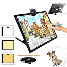 A3 Light Pad, Rechargeable Light Board for Diamond Painting, Tracing Light Bo...