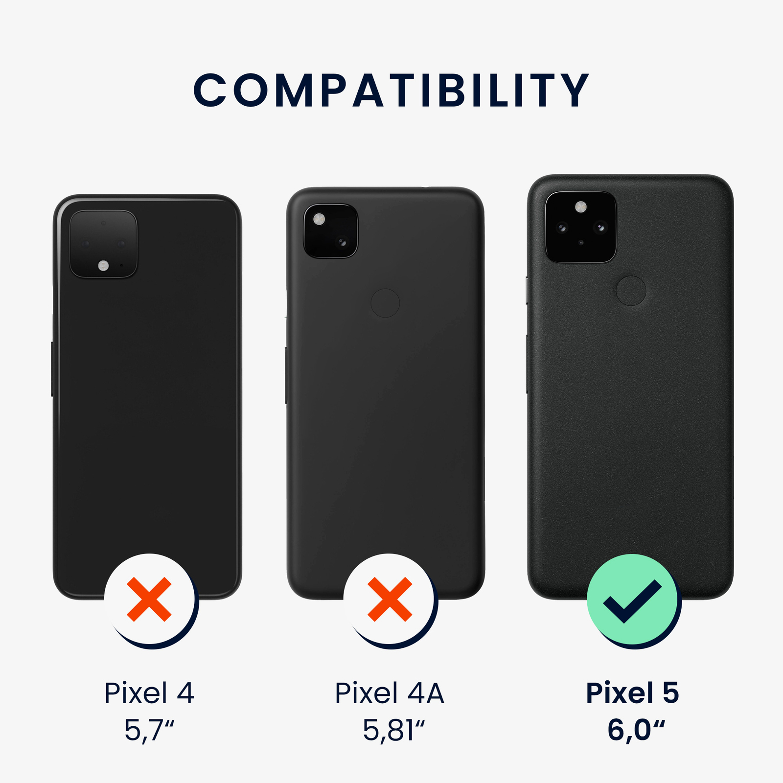 Coque Silicone Kwmobile Pour Google Pixel 2 - Souple, Protection Anti-choc, Neuve