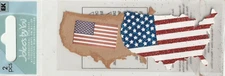Vintage Jolee's by You 3-D Stickers Patriotic USA MAPS Fast FREE SHIP! 56579