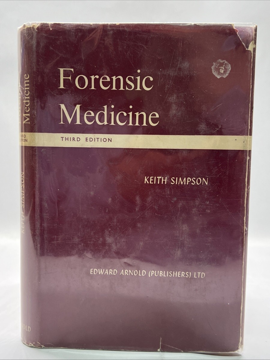 Forensic Medicine - Keith Simpson Third Edition HC/DJ 1958