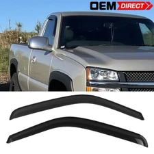 Fits 99-07 Chevy Silverado GMC Sierra Standard Cab Acrylic Window Visors 2Pcs