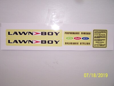 Lawn Boy Buttercup Decal Set!