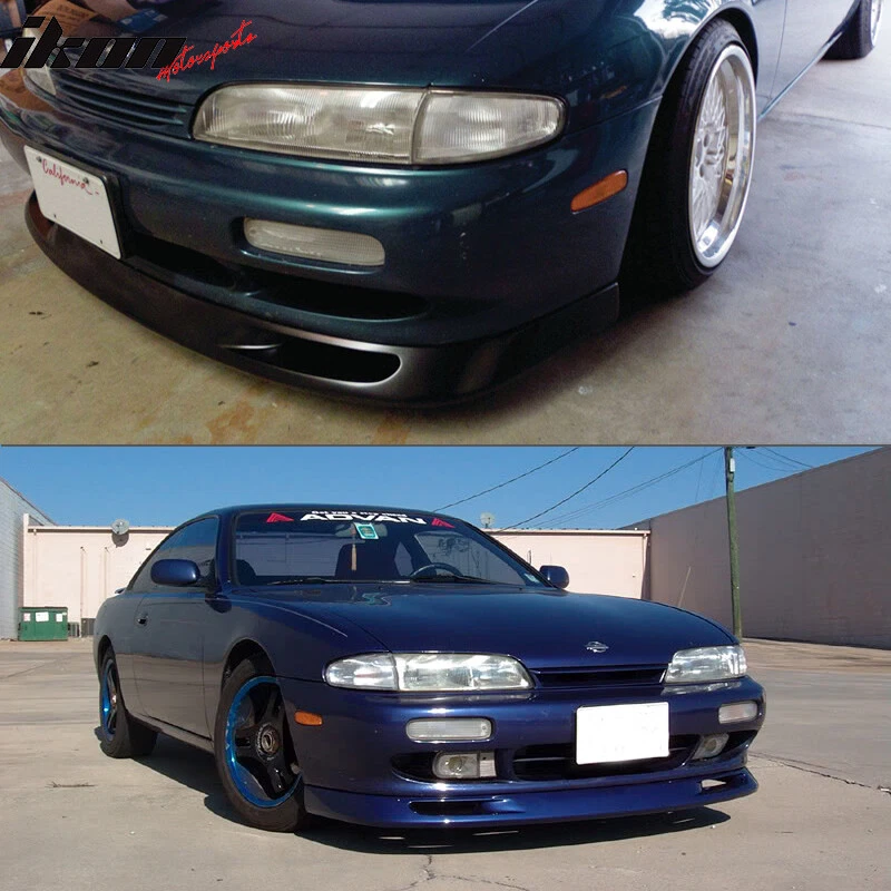 For 95-96 Nissan 240SX 2DR S14 Zenki Silvia GR Style Front Bumper Lip Spoiler PU Foto 2 de 4