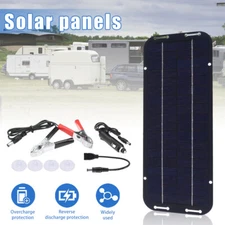 12V Solar Panel Kit Trickle Charger Battery Charger Maintainer Boat RV Car ZO