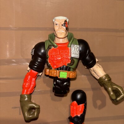 Small Soldiers 7” Battle Damage Chip Hazard figure Missing One Leg