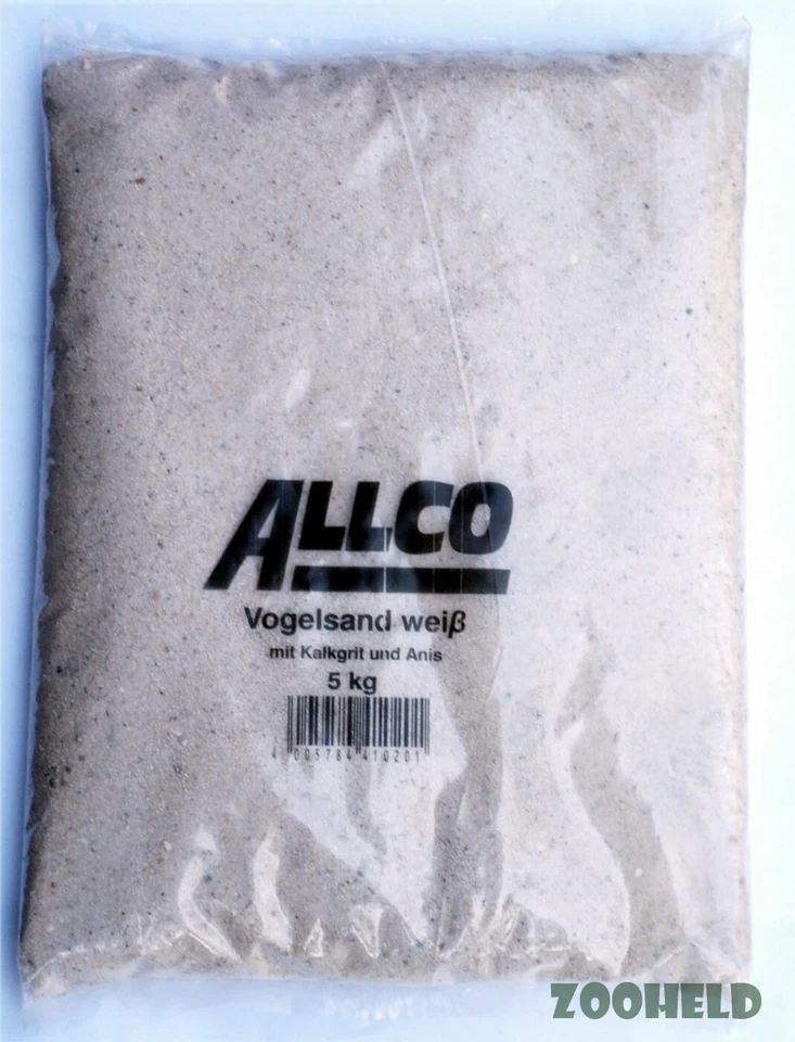 AL-KO-TE weißer Vogelsand mit Kalgrit und Anis | 3x5kg