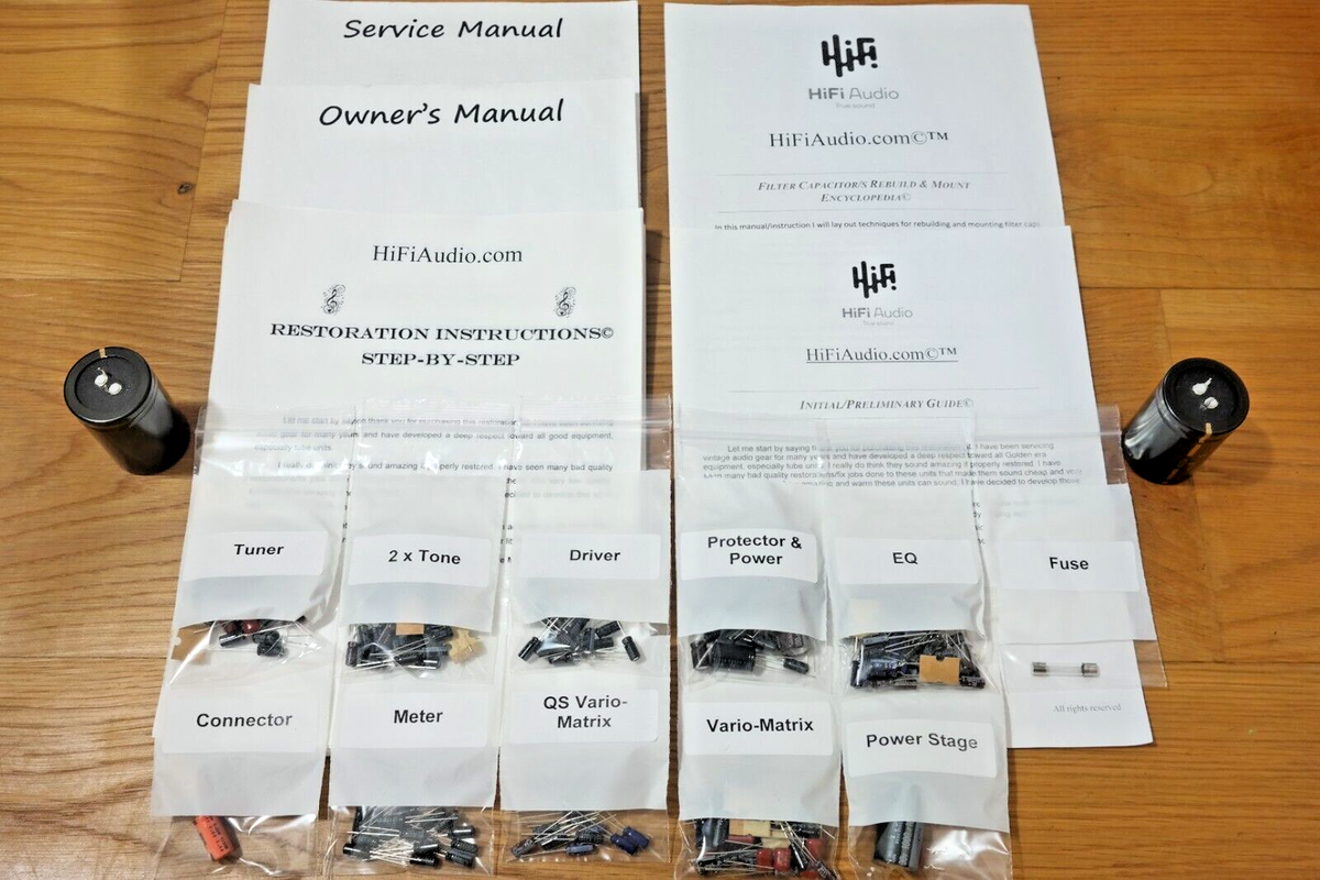 Sansui QRX-7500A rebuild restoration recap service kit repair