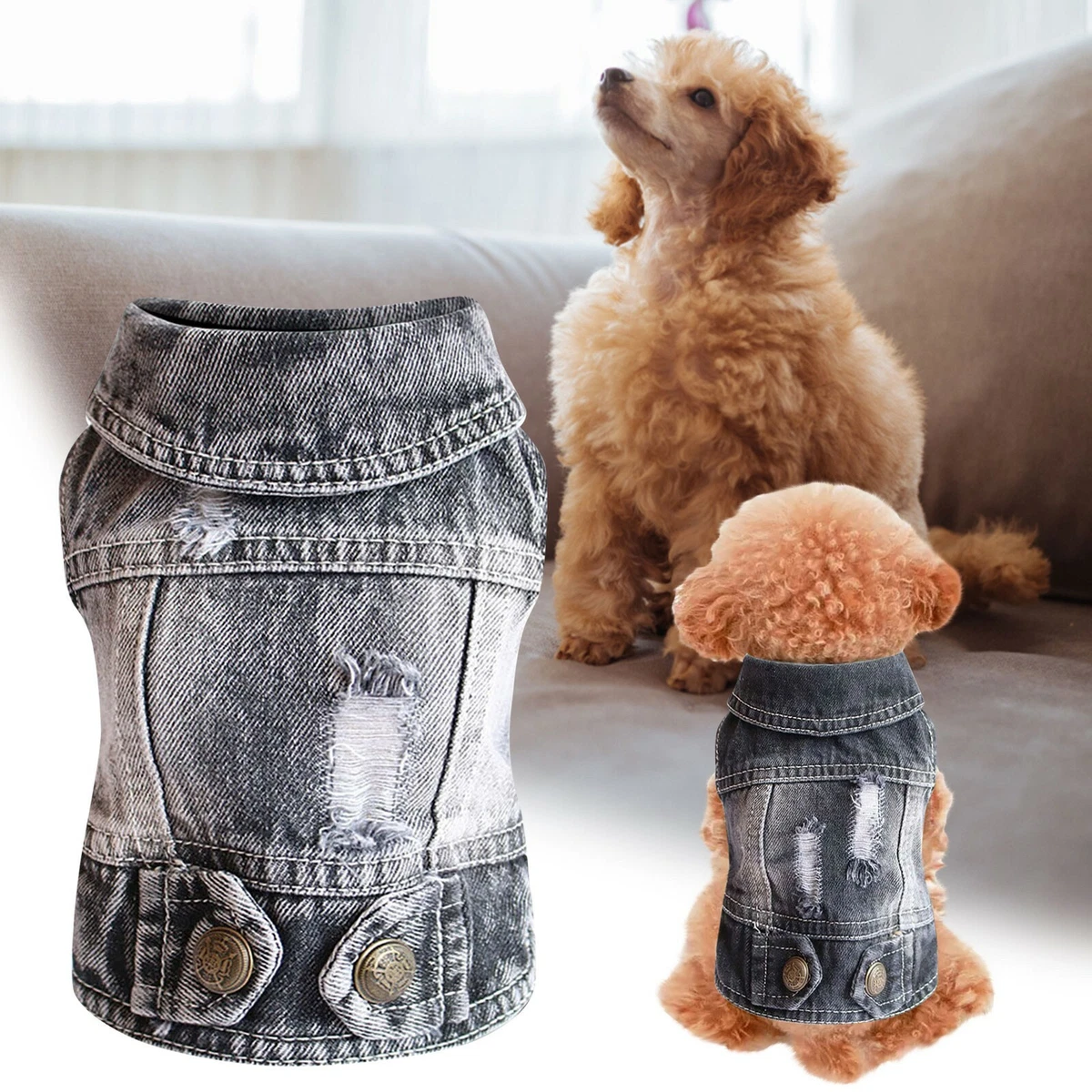 Dog jean cheap vest
