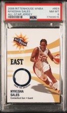 2006 Rittenhouse WNBA Nykesha Sales All-Star Jersey Patch PSA 8 UCONN Huskies