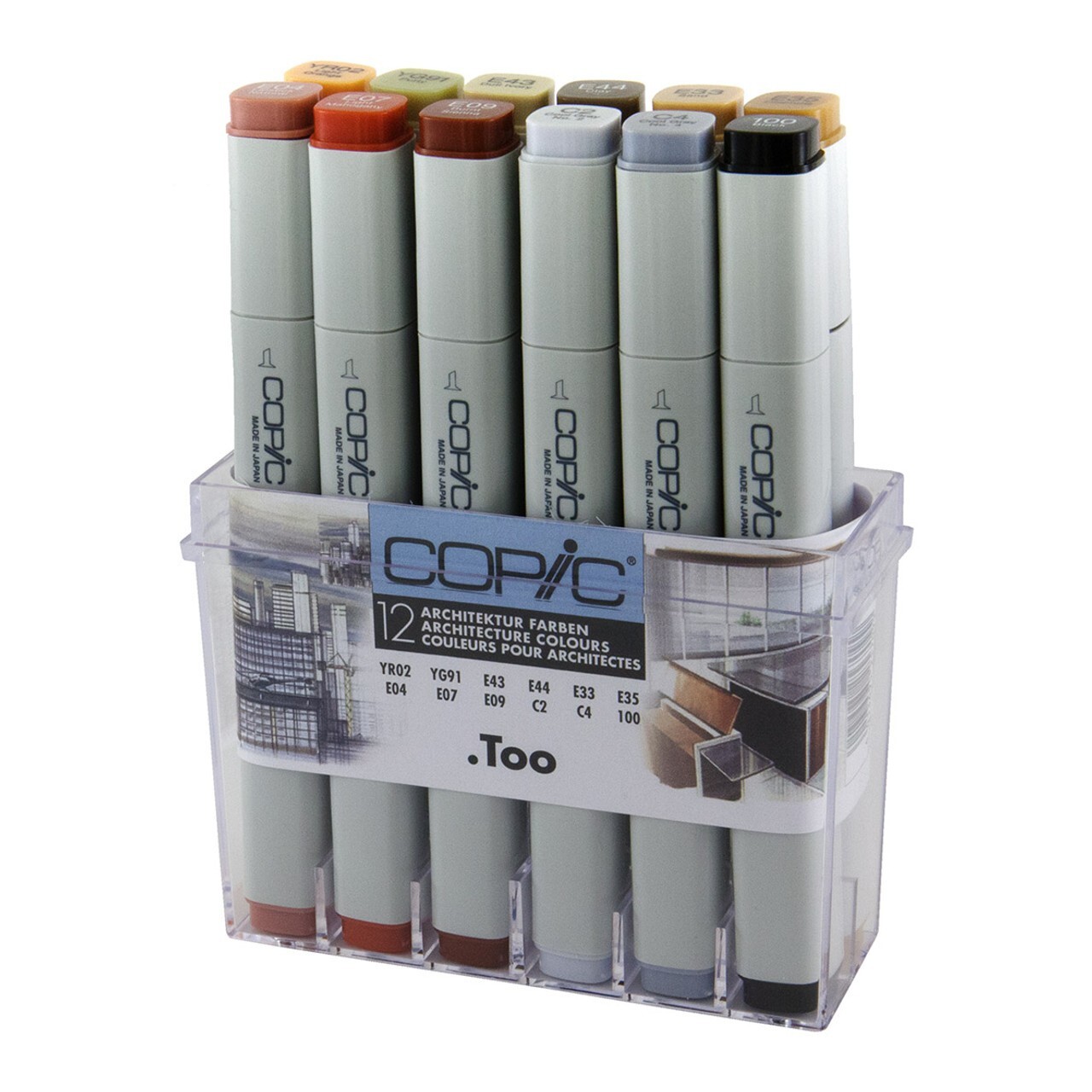 COPIC CLASSIC MARKER - 12 PEN - ARCHITECTURE COLOURS SET