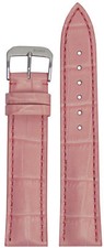 22mm XL RIOS1931 for Panatime L Pink - Louisiana Leather Watch Band w Gator Prin