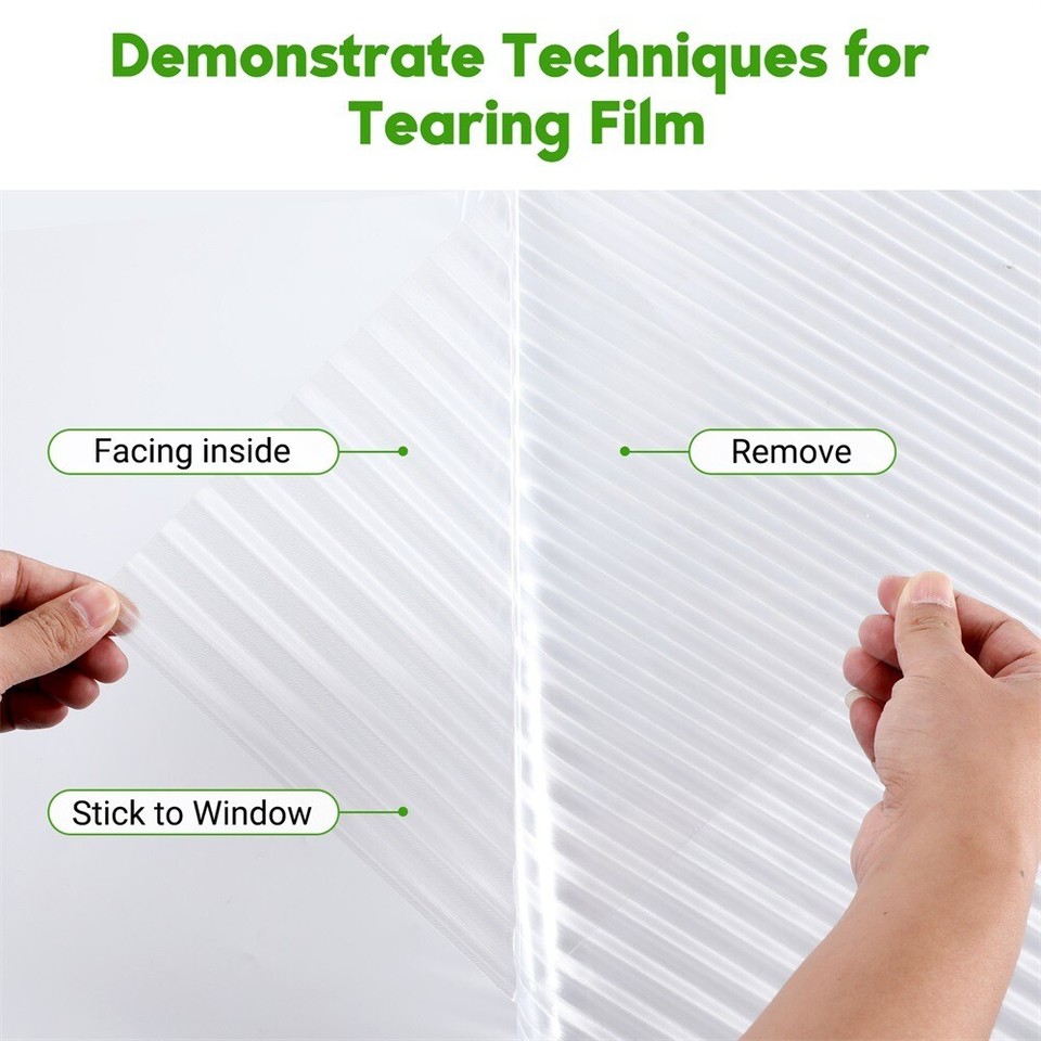 Privacy Ribbed Glass 2-5M Reeded Glass Film Roll Flutted Ribbed Glass Decorative Privacy ...
