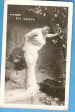 Manon  DES GRIEUX    carte  postale CELEBRITE