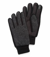 Levi's Men's Knit Stretch Fabric Grip Gloves , Charcoal, X-Large