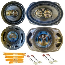 500Watt 6x9 Front | 300Watt 6.5" Rear Door speaker for 1994-2001 Dodge Ram 1500
