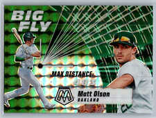 2021 panini mosaic baseball matt olson big fly green prizm #BF11