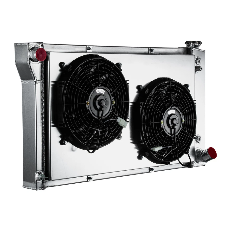 DPI369 4-Row Radiator+Shroud Fan For 1967-1972 Chevy C10 C20 C30 K10 K20 Pickup Foto 3 de 4