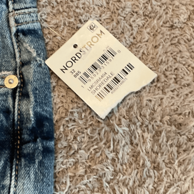 Short En Jean Déchiré FRAME L'Homme – Teinte Au Natural Grind – Taille 34 – Neuf Avec étiquettes