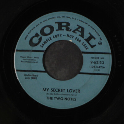 TWO-NOTES: sandy, sandy / my secret lover Coral 7'' Single 45 RPM