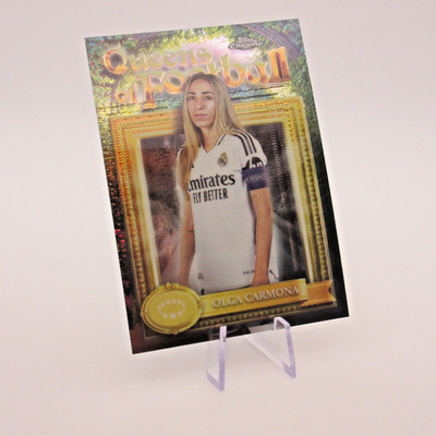Olga Carmona   Queens Of Football - Topps Chrome Womens - Real Madrid