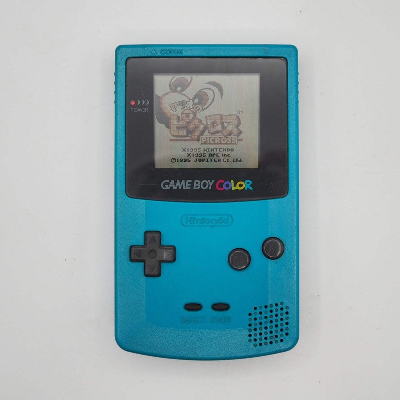 Nintendo GAME BOY COLOR BLUE CGB-001 Handheld Game Console only Tested GB
