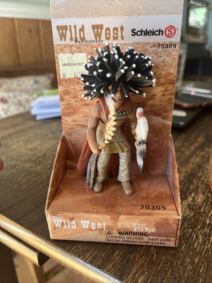 Schleich Native American Lot Wild West Sioux Figures Western Miner Donkey  Chief - Image 4 of 4