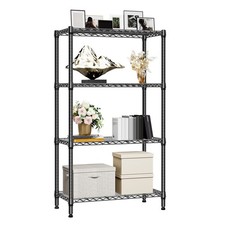 M MZG 1000 lbs 4 Tier Shelf Metal Storage Shelves Shelving Wire Rack for Garage