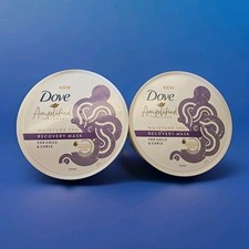 Paquete de 2 bobinas de máscara de recuperación de spa hidratación texturas amplificadas Dove rizos 10,5 oz NUEVO