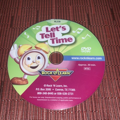Rock N Learn DVD Lets Tell Time (DISC ONLY)