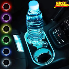Cup Pad Car Accessories Led Lights Cover Interior Decoration Lamp 7 Colors