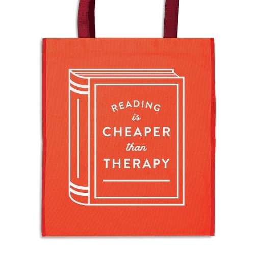 Reading is Cheaper Than Therapy Reusable Shopping Bag by  Gal... - 9780735365339