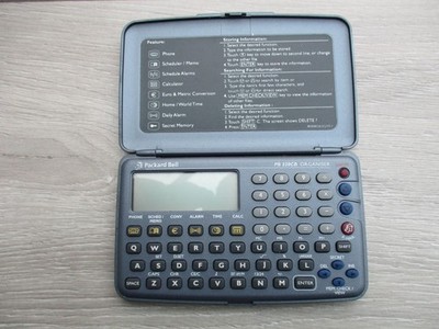 Vintage Packard Bell PB 320CB Digital Organizer Personal Data Bank & Calculator