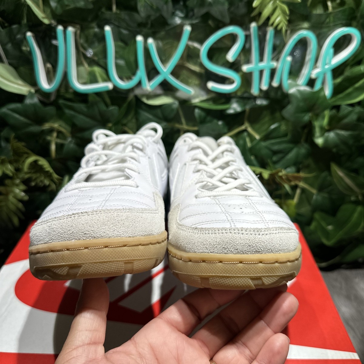 Size 9- Nike Gato White Gum Sneaker Light Brown (HQ6019-100