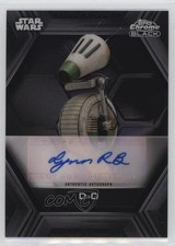 2022 Topps Chrome Black Star Wars B Design Lynn Robertson Bruce as D-O Auto 16n7