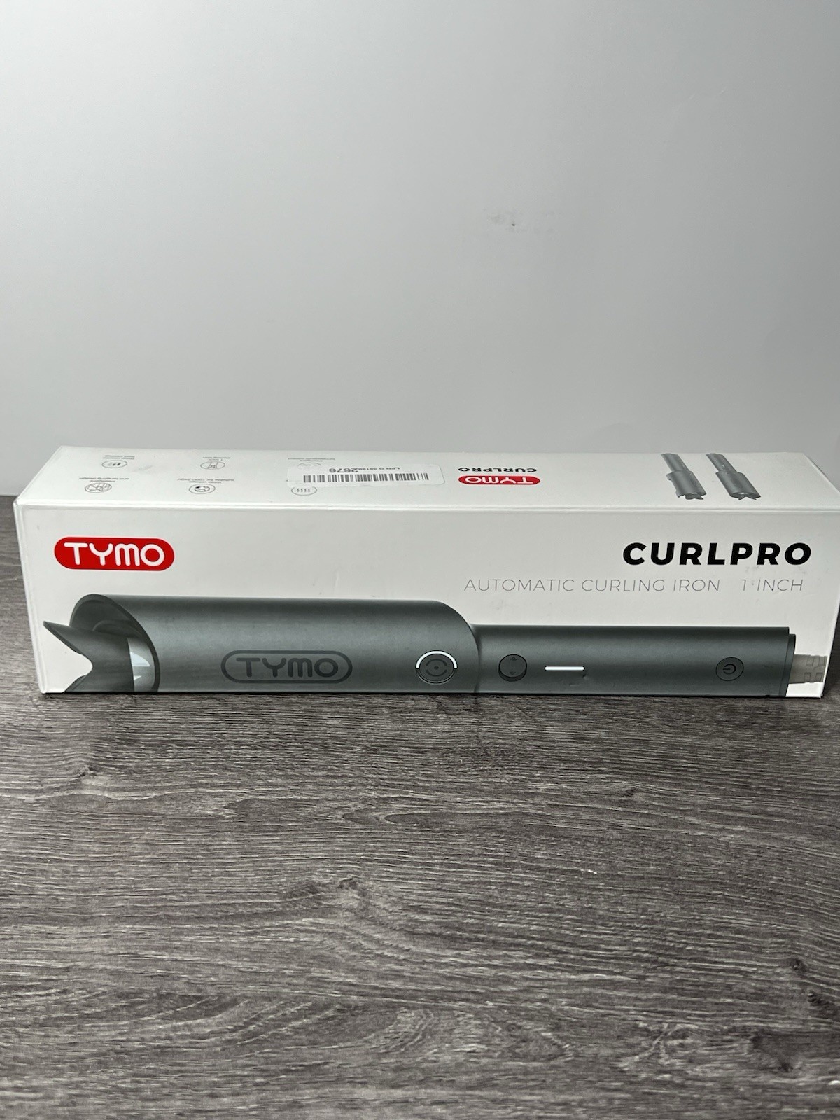 Tymo Curlpro Automatic Rotating 1 inch Curling Iron Gray Open Box