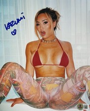 Kazumi Signed 8x10 Photo Adult Star Authentic Autograph Beckett BAS COA
