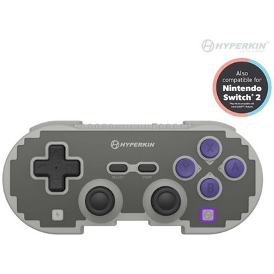 Grey Pixel Art Hall Effect Wireless Bluetooth Controller