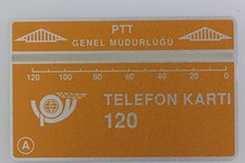 Landis & Gyr dummy phone card, Yellow PTT Türkiye (53539)