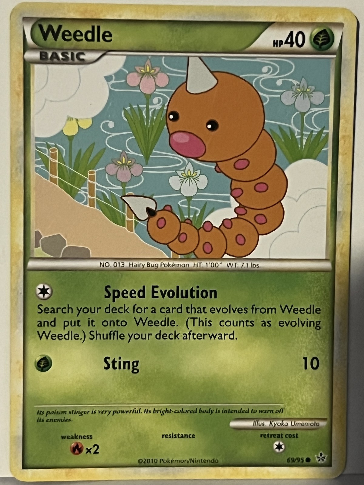Weedle 69/95 Unleashed LP Pokemon Fast Shipping