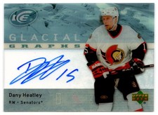 2007-08 Upper Deck Ice Glacial Graphs Dany Heatley Auto Ottawa Senators #GG-DH
