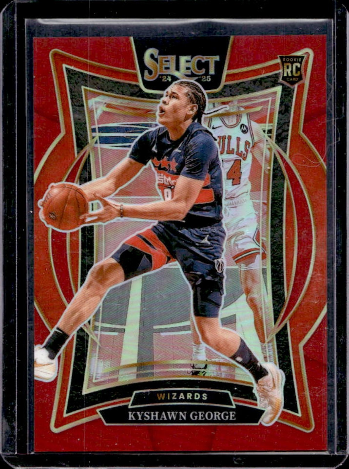 2024-25 Select Kyshawn George Concourse RC Red Prizm #116/199 Wizards