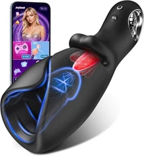 Automatic Licking Male Masturbator Cup Penis Training Stroker Sex Toy for Men US