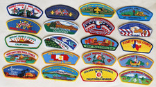 Boy Scouts of America - Old CSP Council Patches x 20 - Badges - BSA  Set F