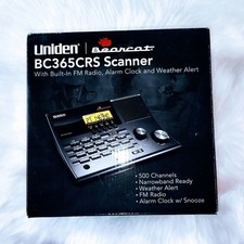Uniden BC365CRS 500 Channel Scanner and Alarm Clock, Snooze, FM Radio