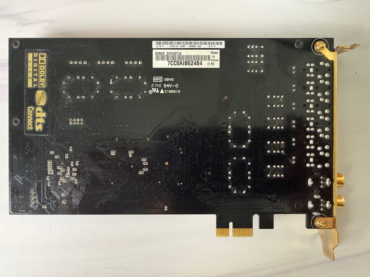 💎 Asus Xonar D2X PCIe Sound Card 24-bit 192kHz 7.1 Channel – Used