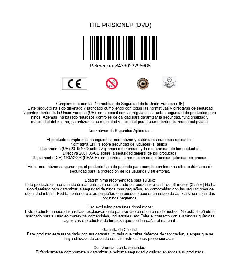 The Prisoner [DVD] (2009) - Imagen 3 de 3