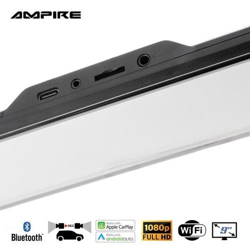 Moniteur rétroviseur smartphone TFT 22,9 cm (9") avec rétroviseur double... - Photo 6/12