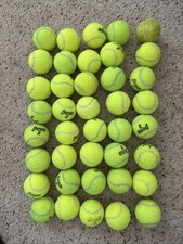 Penn Assorted Lot of 40 Used Tennis Balls Practice Dog Toys Arts