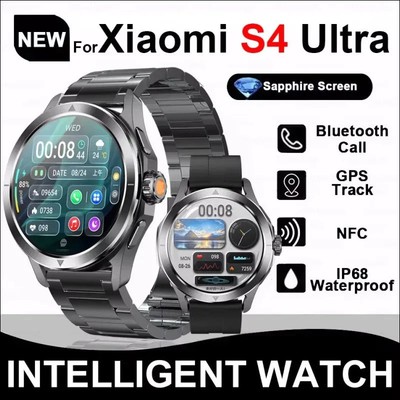 For Xiaomi S4 Ultra Smart Watch Männer AMOLED GPS Bluetooth Uhr